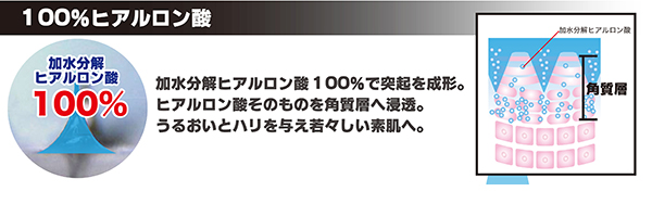 100%ヒアルロン酸