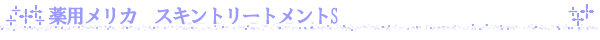 薬用メリカ スキントリートメントS