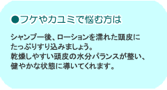 フケやカユミで悩む方は