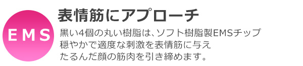 表情筋にアプローチ