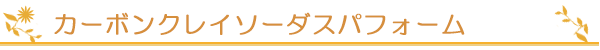 カーボンクレイソーダスパフォーム